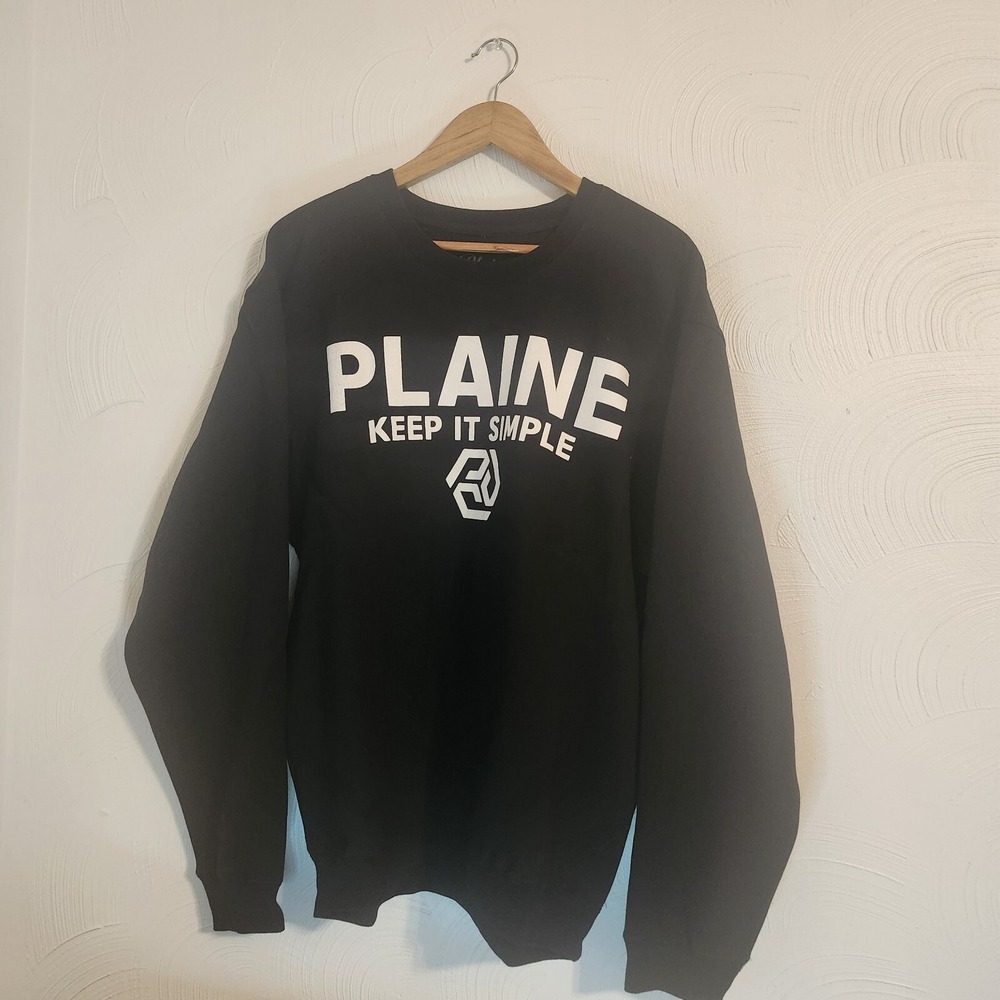 Plaine Sweatshirt‎ LA Streetwear New Made In The Usa Hypebeast Mens Size Large
